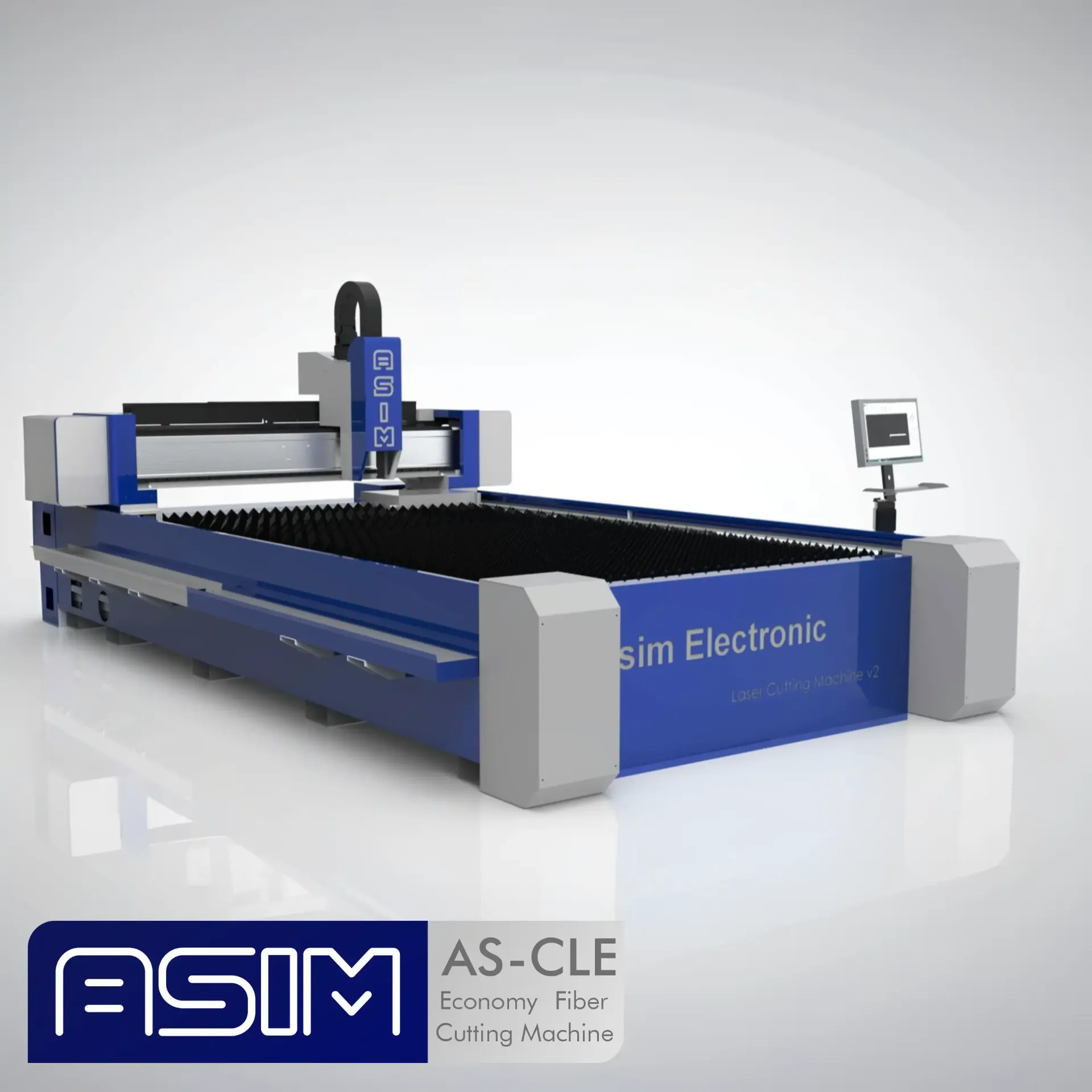 [AS-CLE-3015-02000] دستگاه لیزر  برش ورق آسیم (1.5 در 3, 2kw, اکونومی)